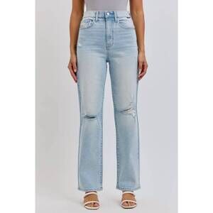 NEW CELLO super high rise dad jean in light wash